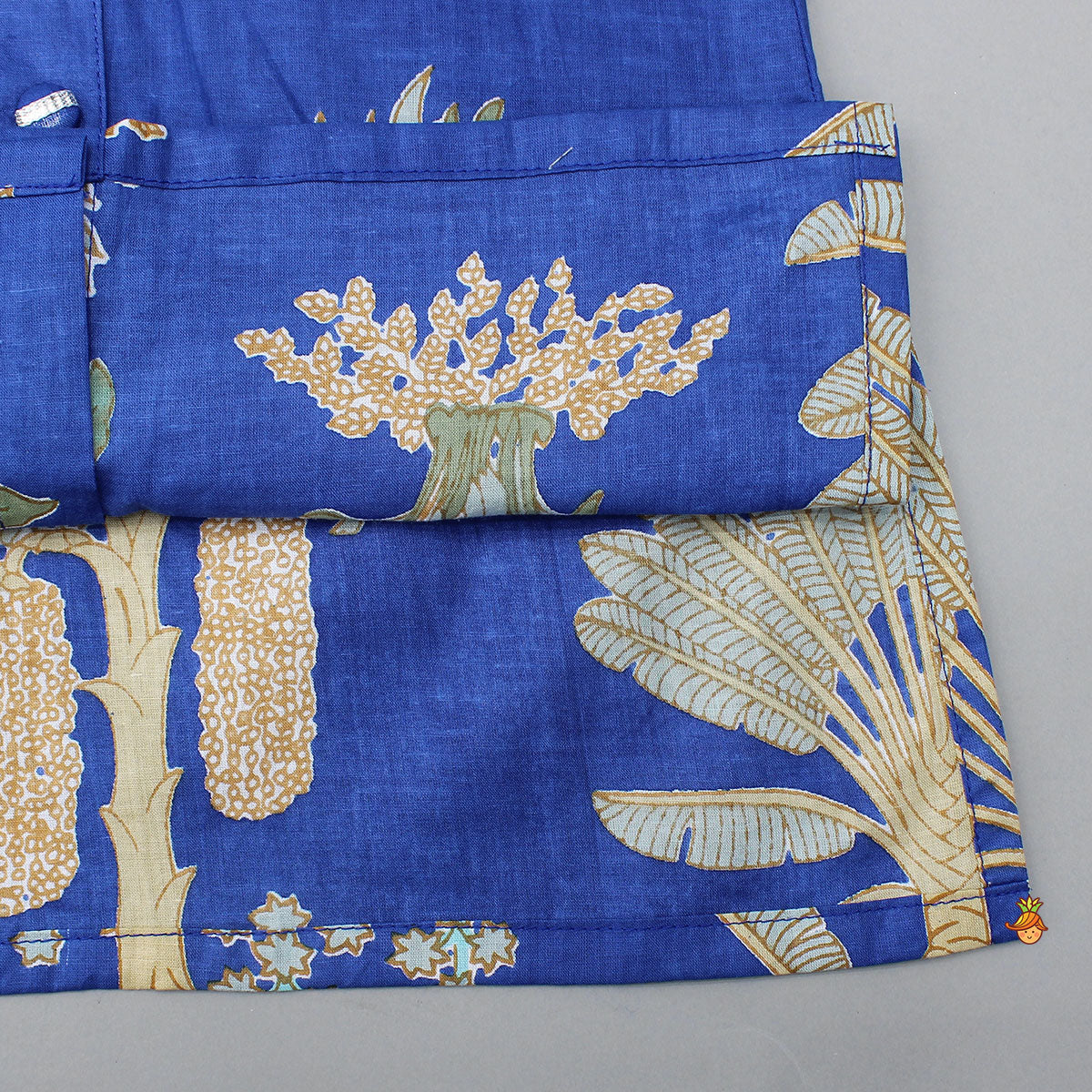 Pre Order: Front Open Printed Kurta With Pyjama