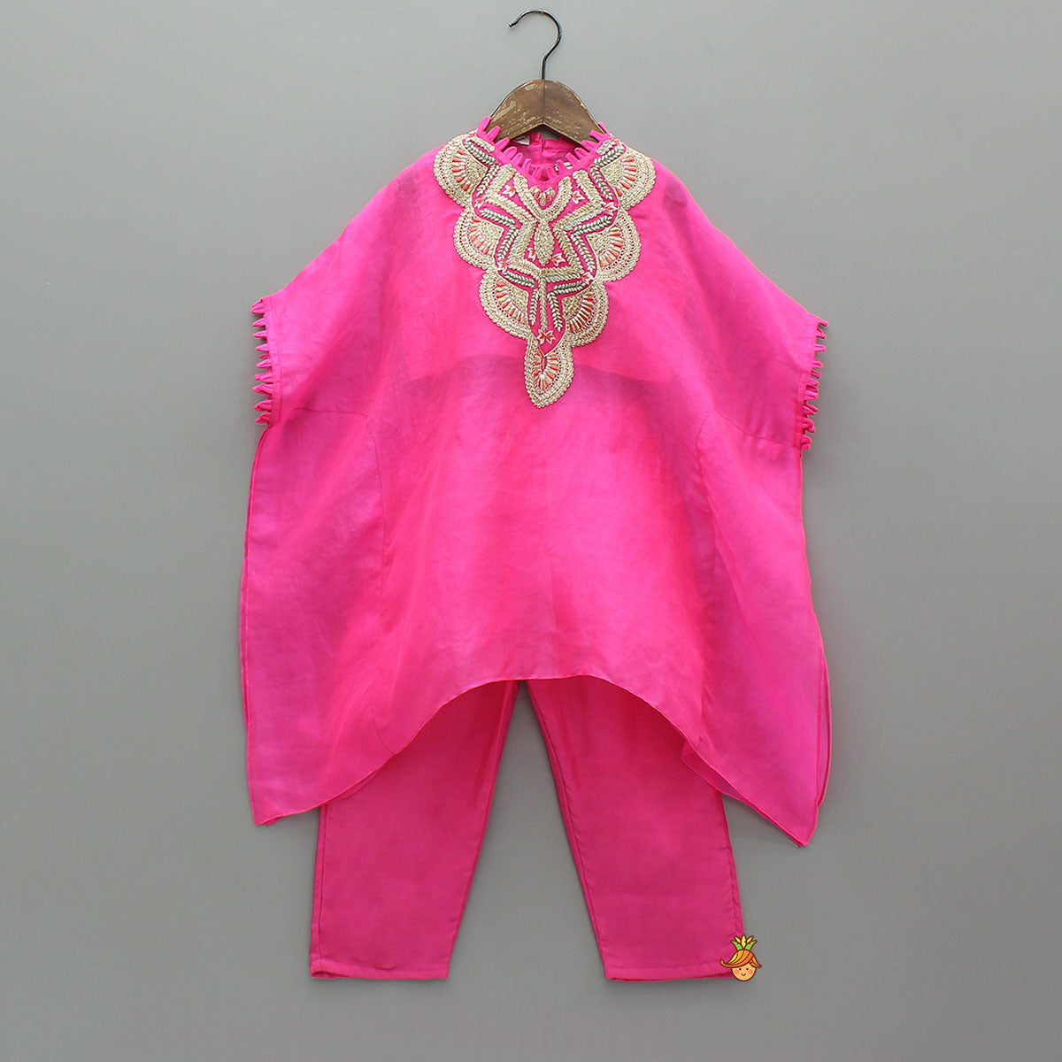 Pre Order: Kaftan Top With Inner Crop Top And Pant