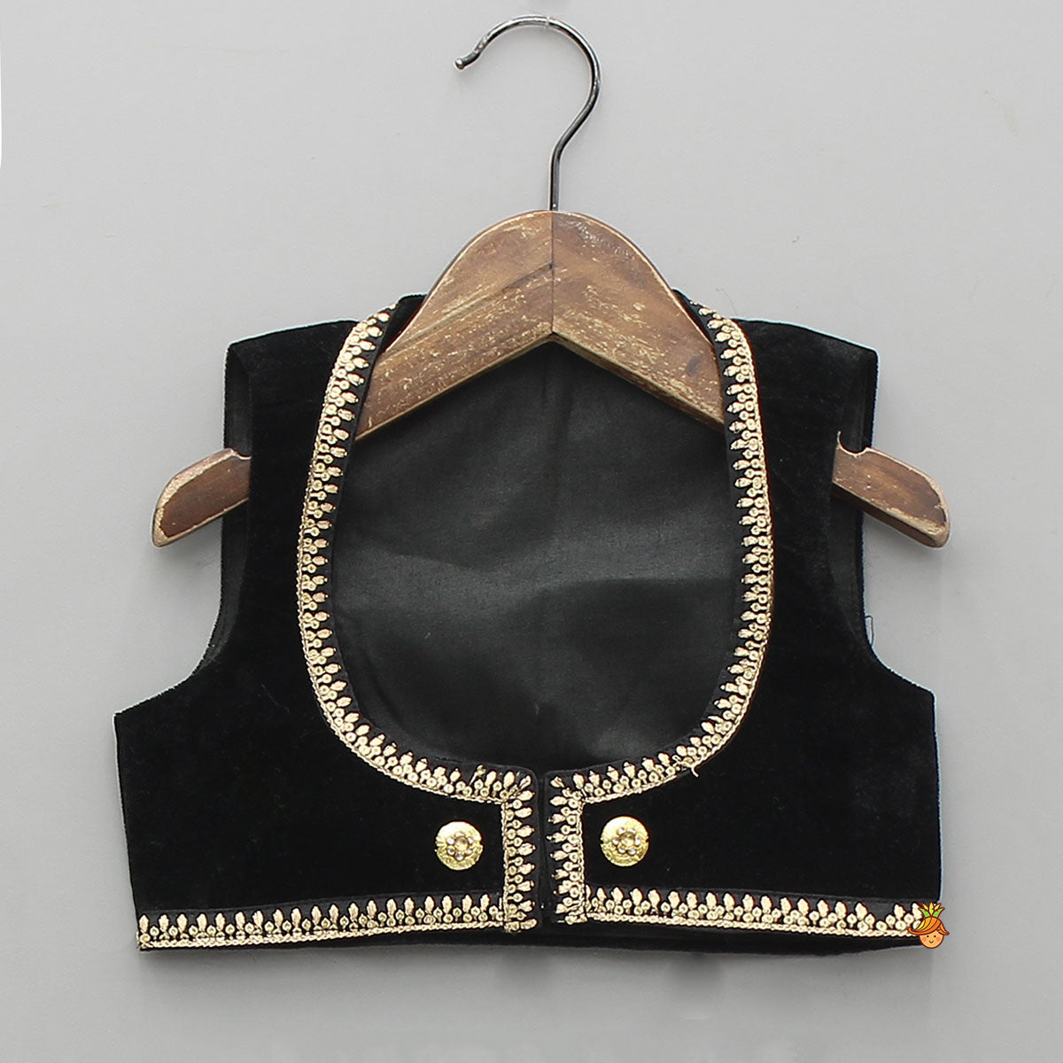 Pre Order: Elegant Anarkali With Front-Open Velvet Jacket