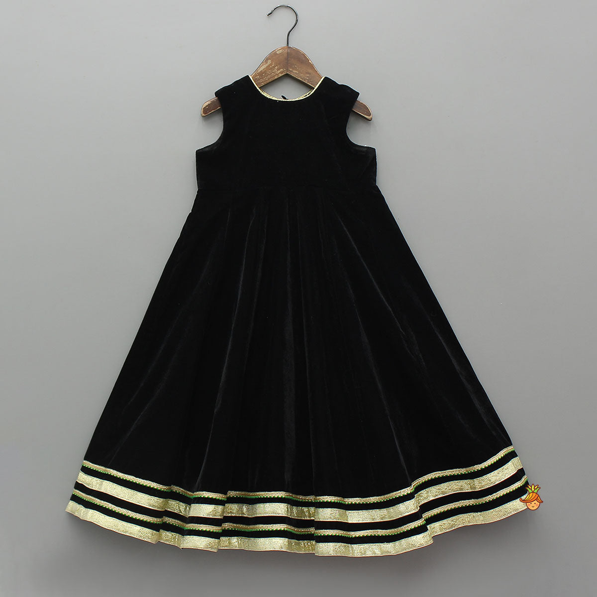 Pre Order: Charming Velvet Anarkali With Front-Open Jacket