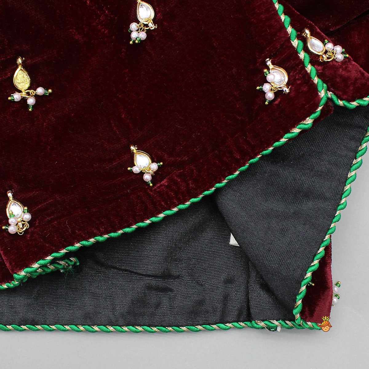 Pre Order: Charming Velvet Anarkali With Front-Open Jacket