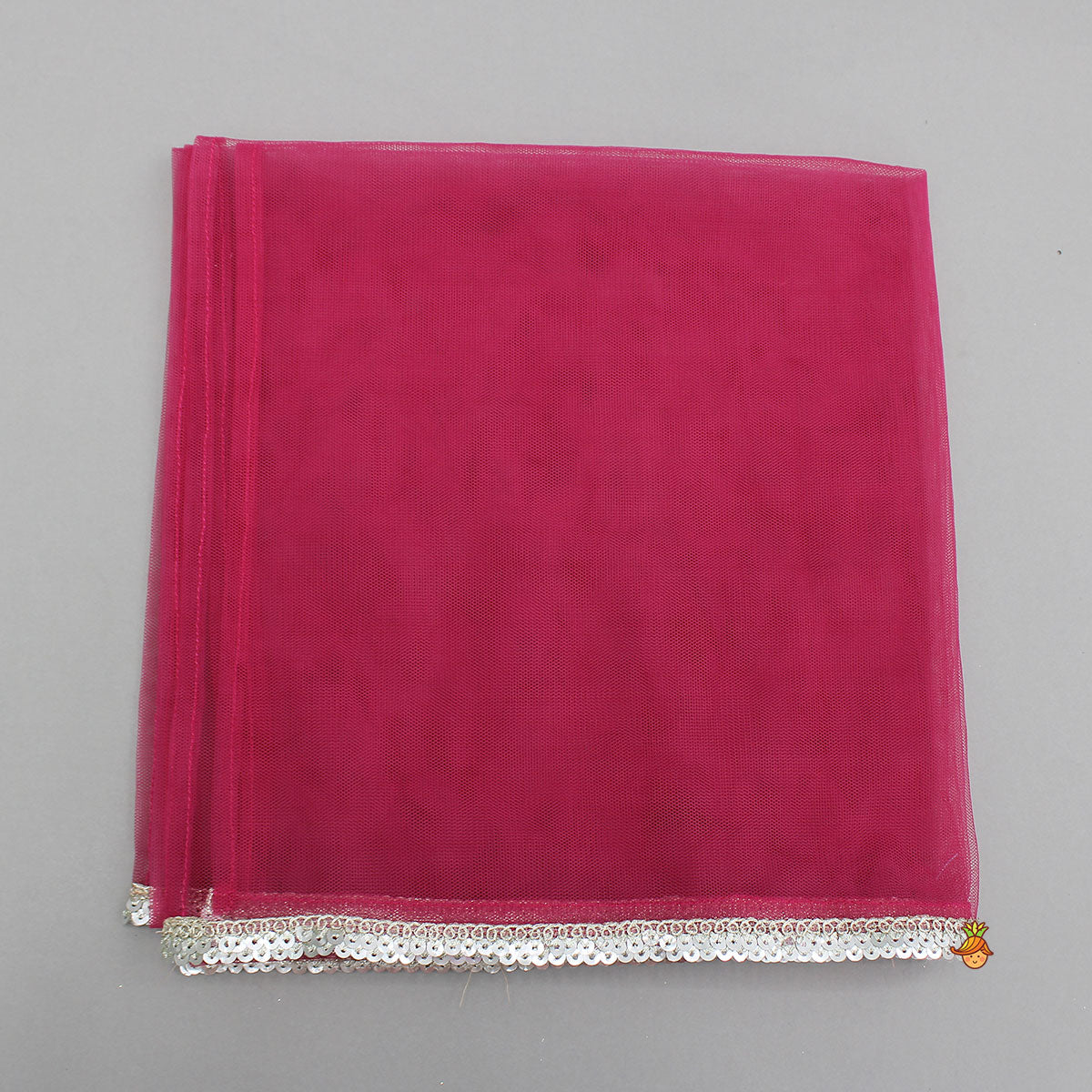 Pre Order: Animal Motif Embroidered Top And Net Lehenga With Matching Dupatta