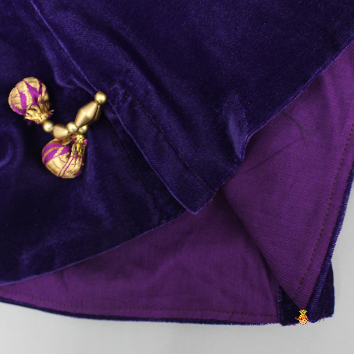 Velvet Top With Brocade Palazzo