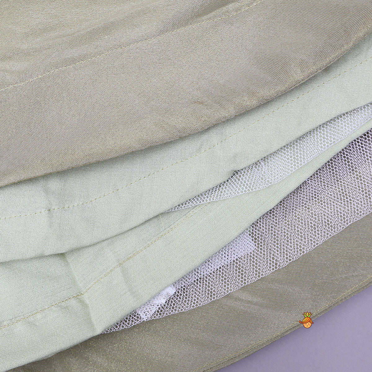 Pre Order: Ethnic Floral Printed And Embroidered Peplum Top With Lehenga