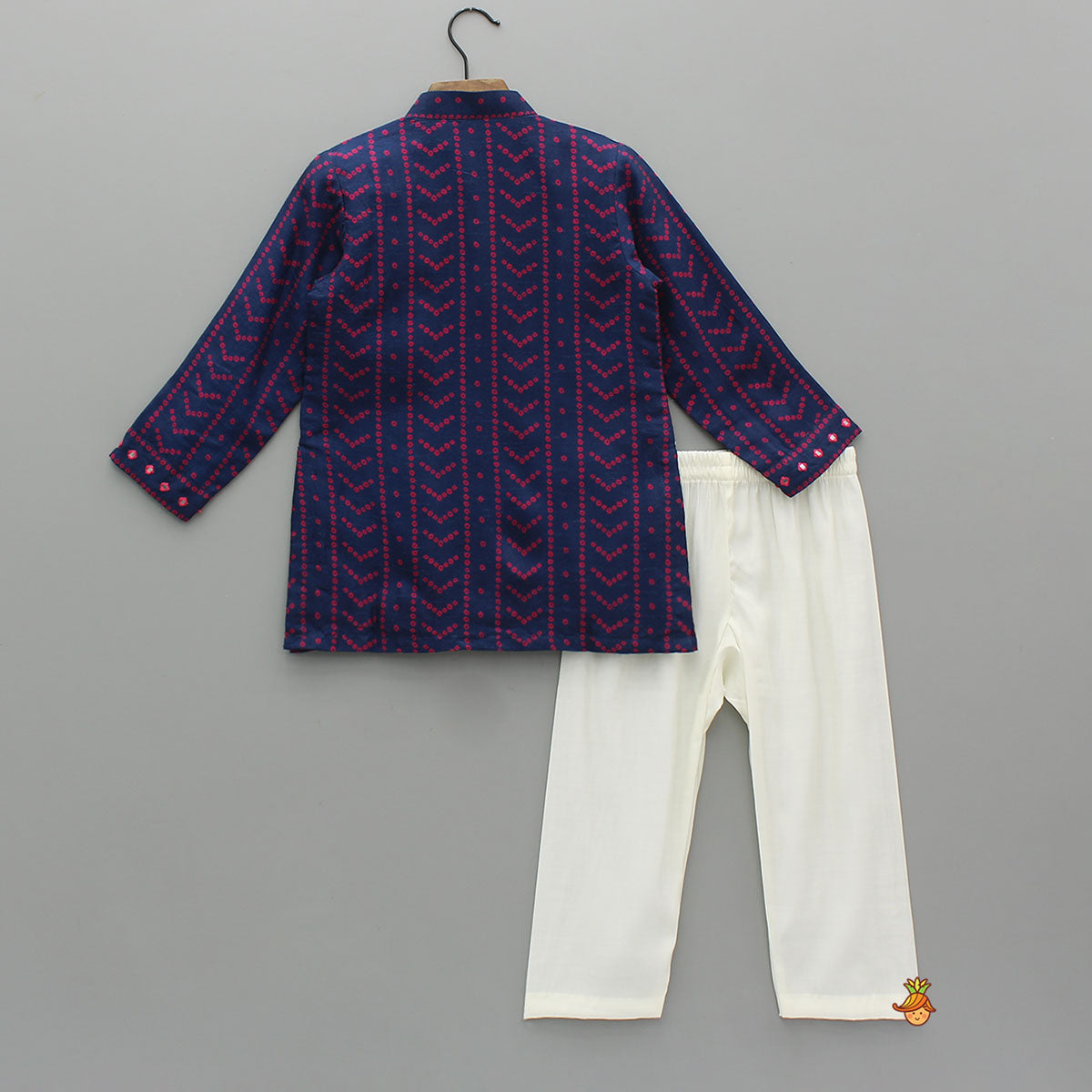 Pre Order: Bandhani Printed Ethnic Kurta And Pyjama