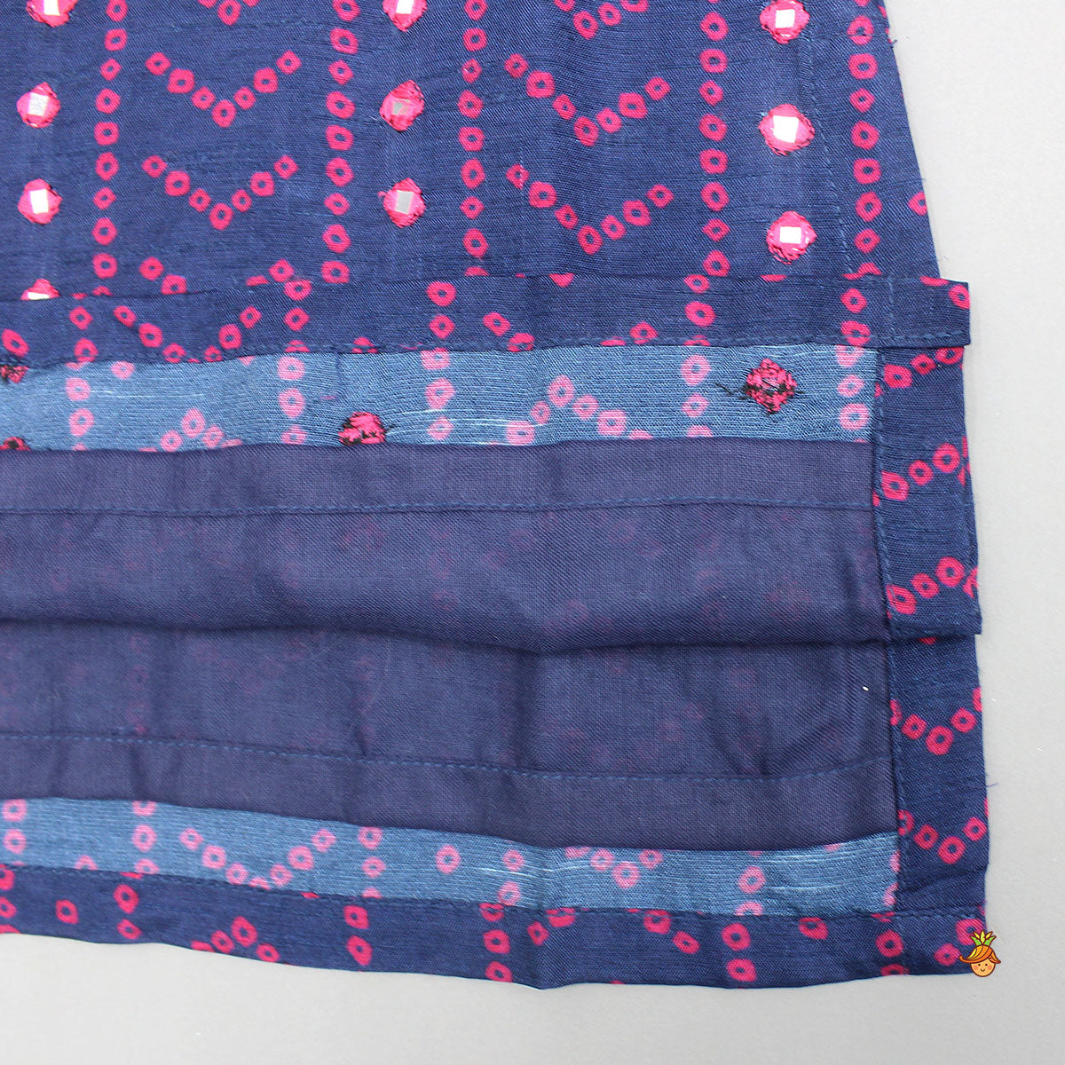 Pre Order: Bandhani Printed Ethnic Kurta And Pyjama