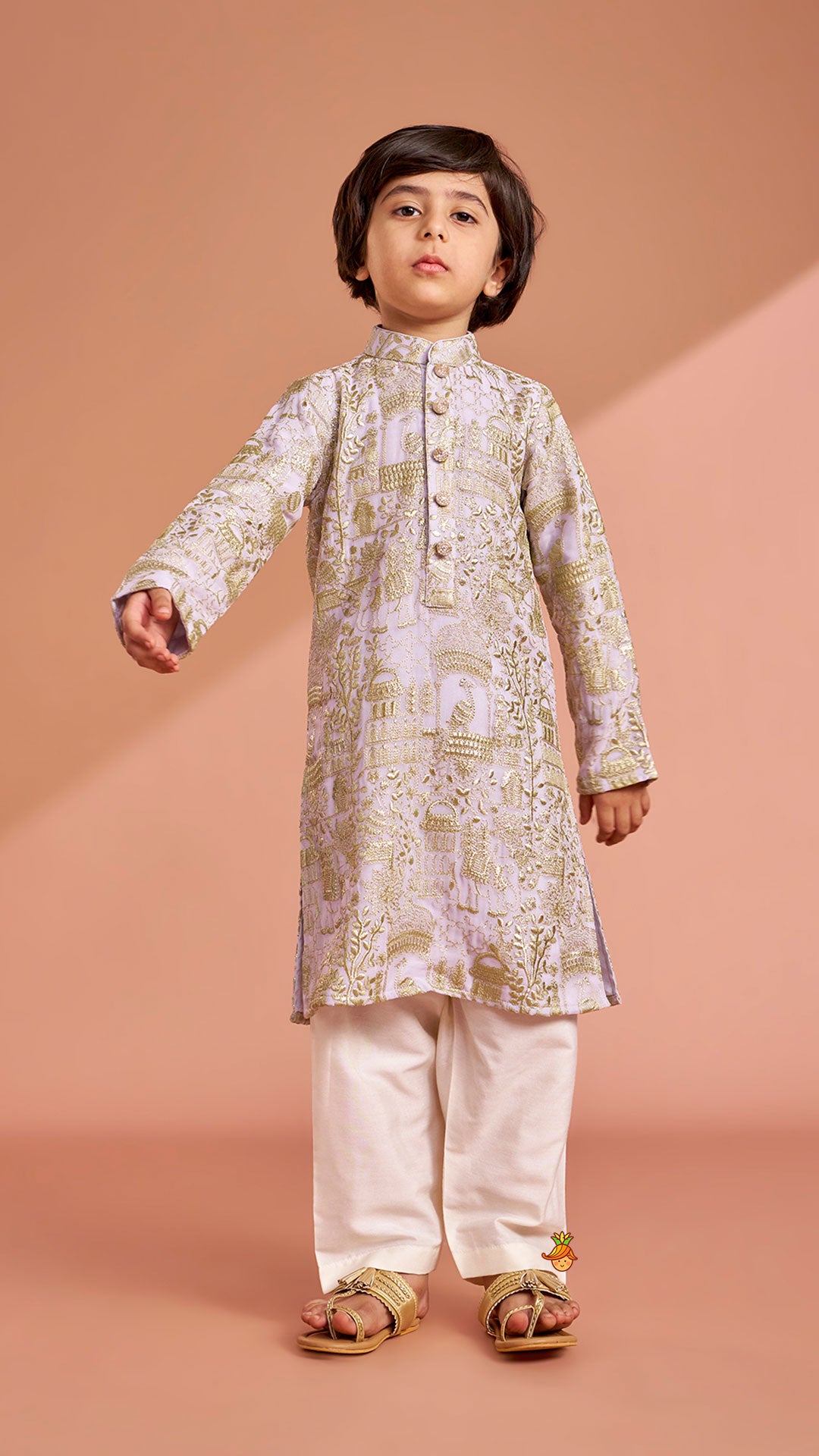 Pre Order: Heavy Embroidered Kurta And Pyjama