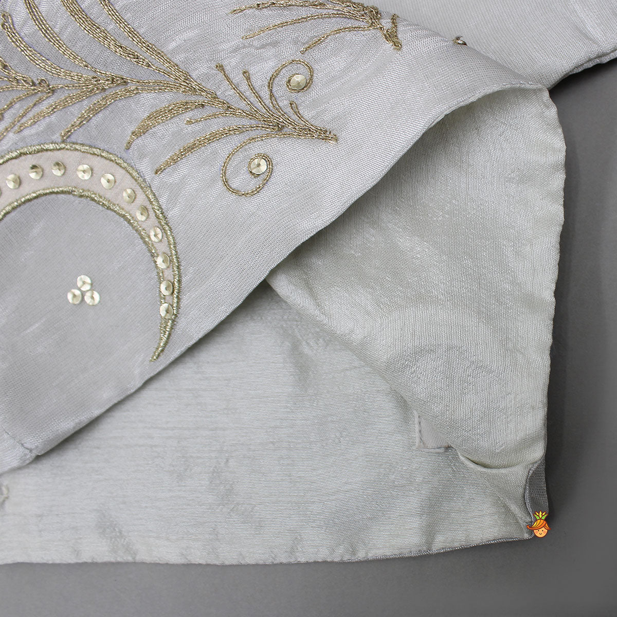 Pre Order: Beautiful Hand-Embroidered Top And Scalloped Lehenga With Dupatta