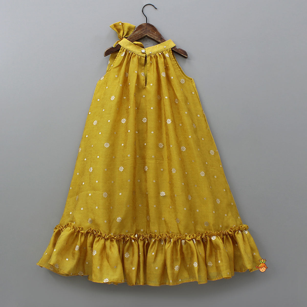 Halter Neck Booti Work Kurti