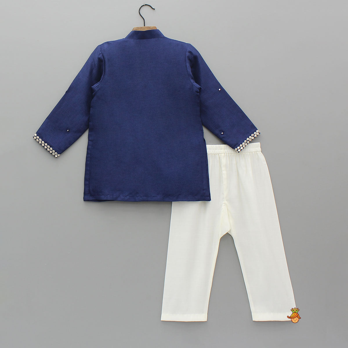 Pre Order: Faux Mirror Work Kurta And Pyjama