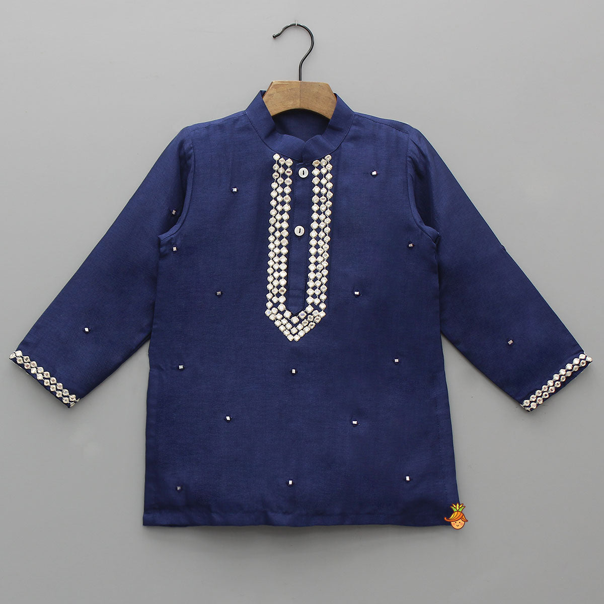 Pre Order: Faux Mirror Work Kurta And Pyjama
