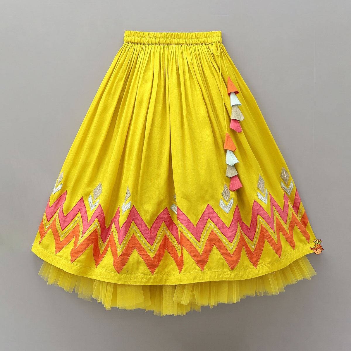 Pre Order: Back Knot Detail Halter Neck Top With Lehenga