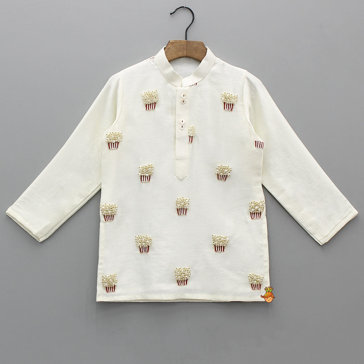 Pre Order: Intricately Embroidered Kurta With Pyjama