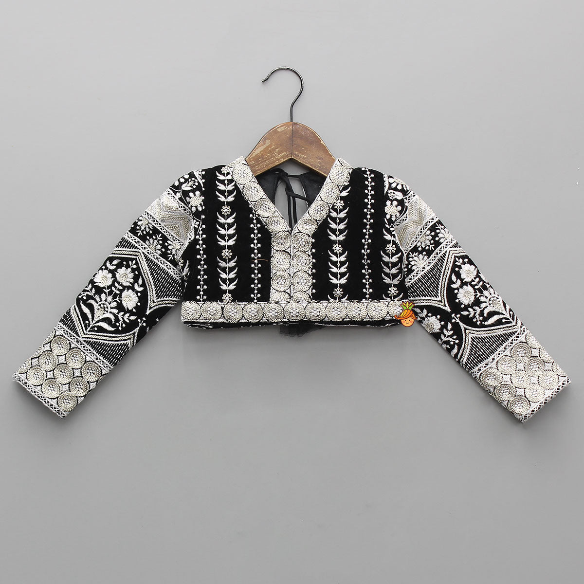 Pre Order: Gorgeous Top And Heavy Thread-Embroidered Velvet Lehenga With Matching Dupatta