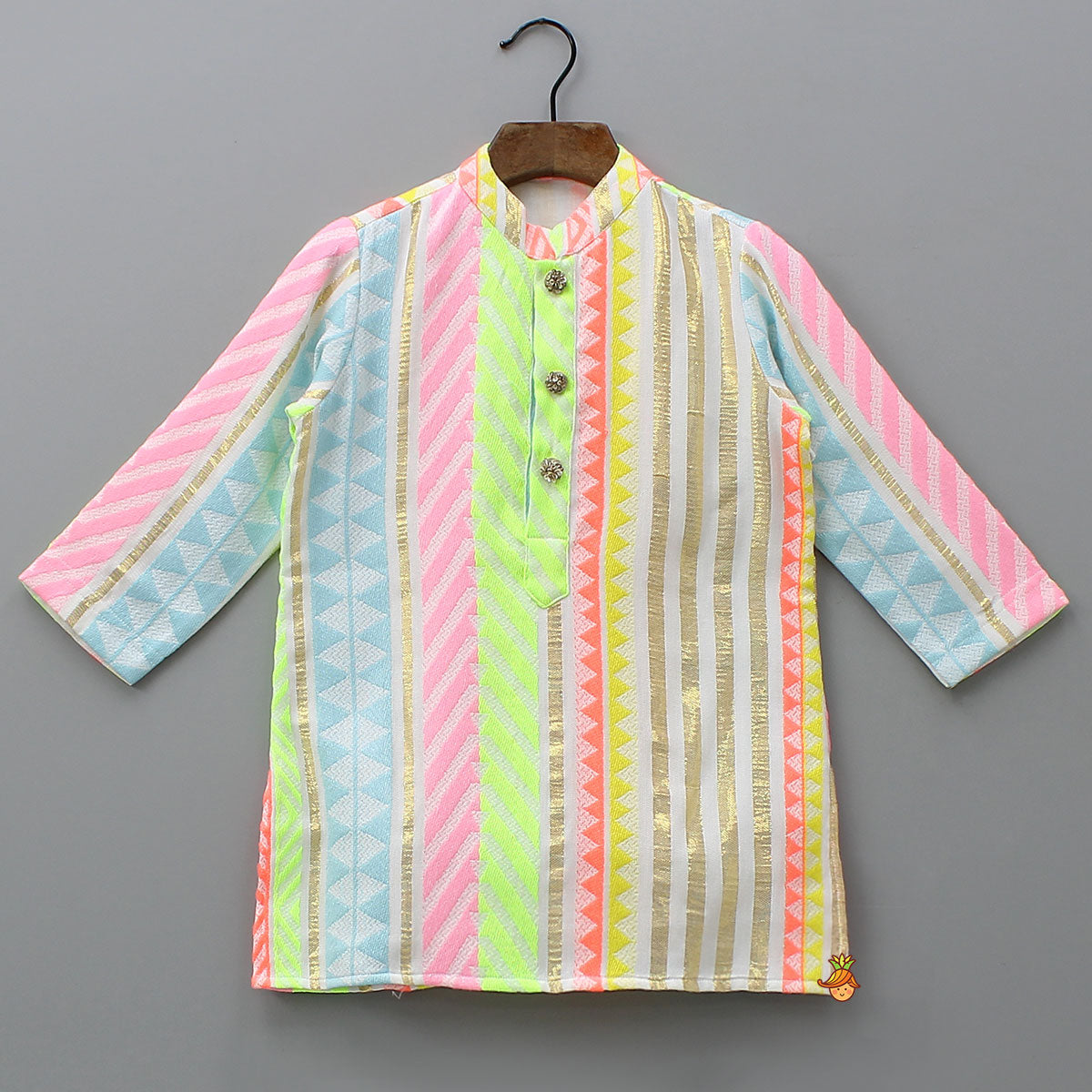 Front Placket Ethnic Kurta And Pyjama