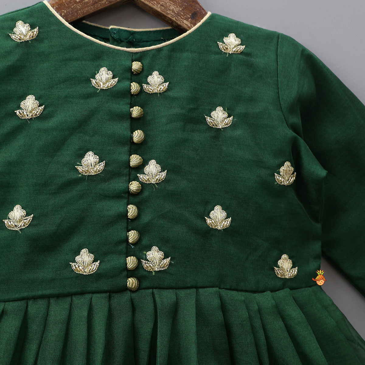 Pre Order: Elegant Embroidered Anarkali With Border Detailing