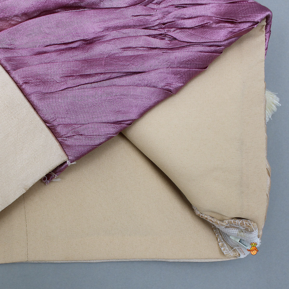 Fringe Embellished Dual-Tone Top And Lehenga