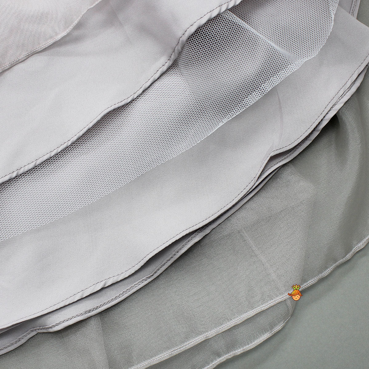 Dual Shaded One Shoulder Gown