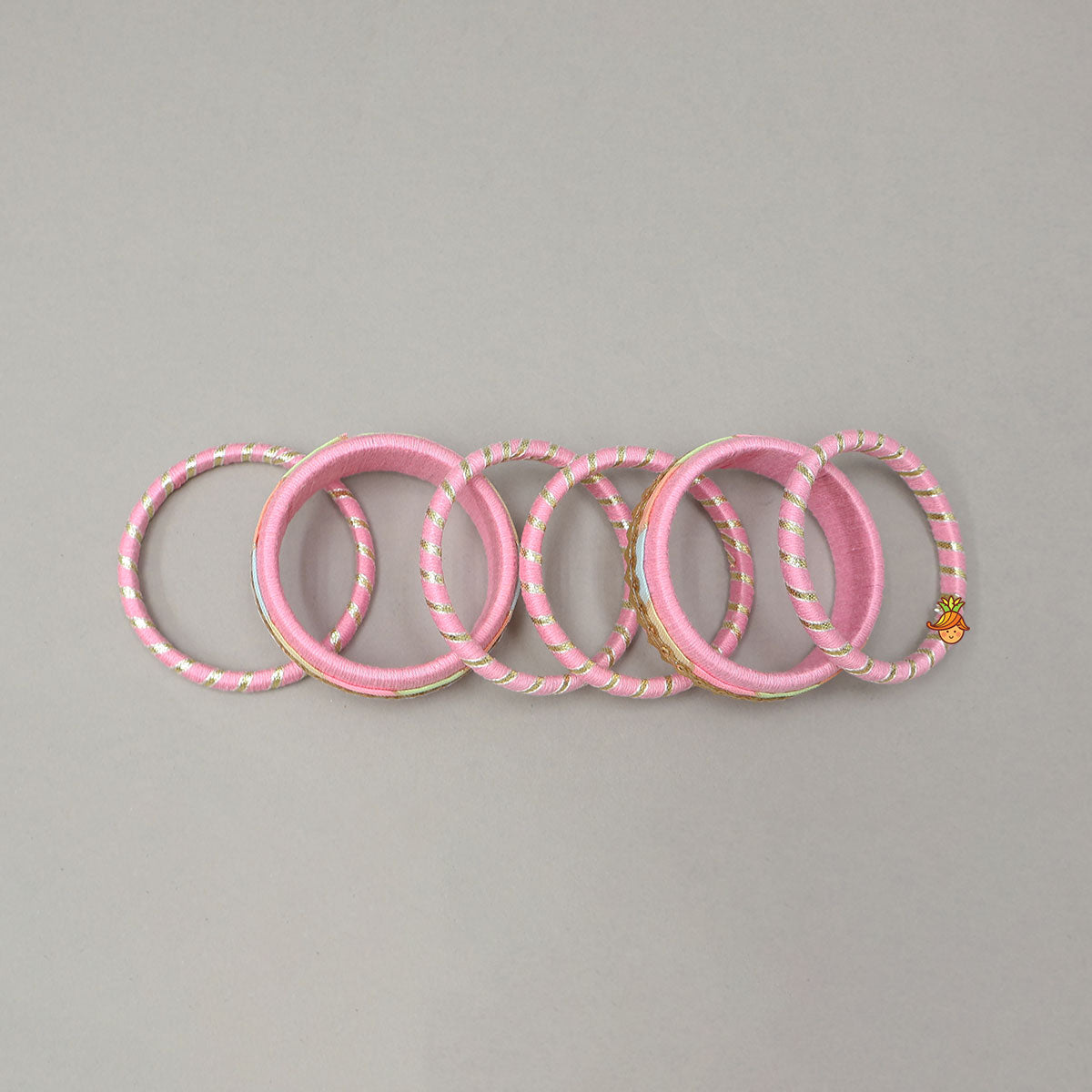 Gota Lace-Embellished Thread Bangles