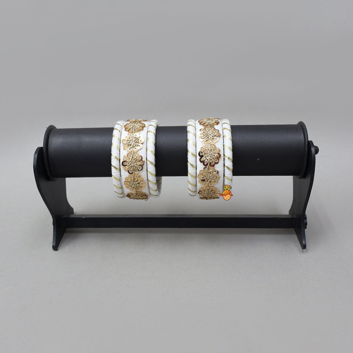 Floral Sequins-Detailed Beautiful Thread Bangles