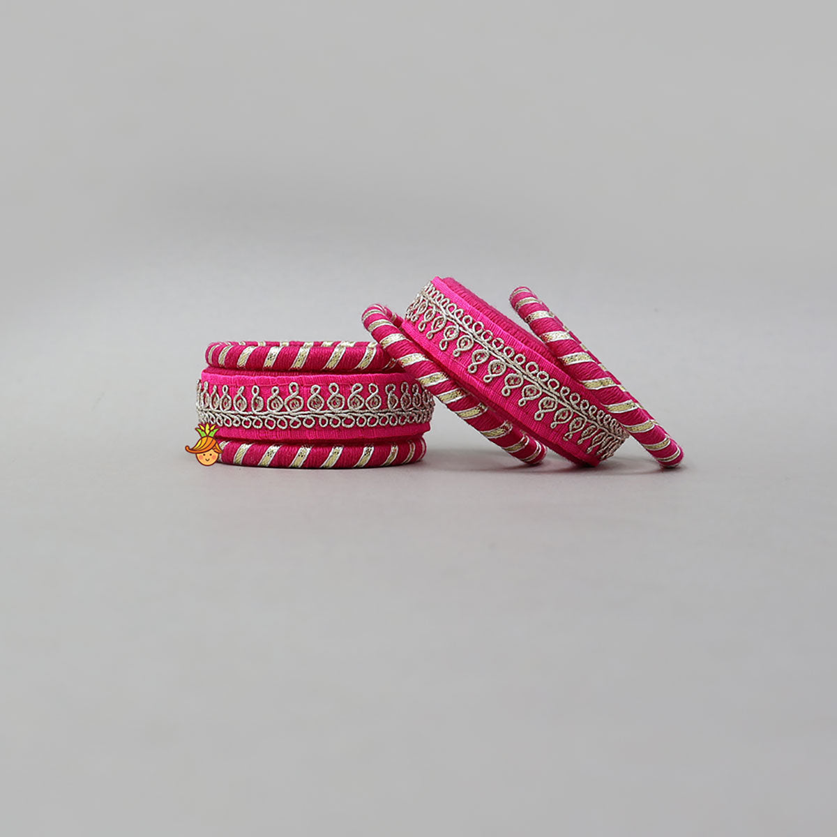 Beautiful Gota Lace Embellished Thread Bangles