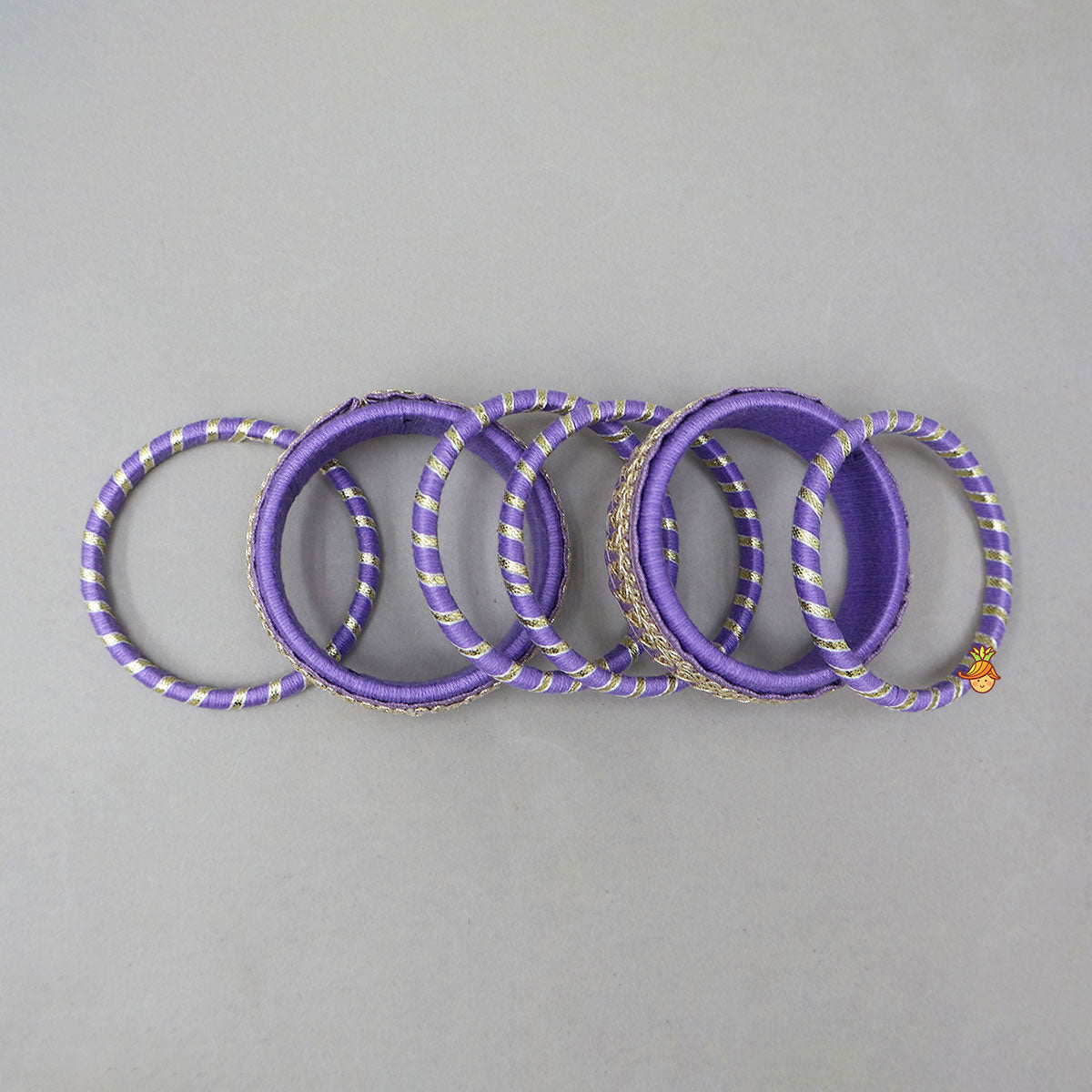 Gota Lace-Embellished Pretty Thread Bangles