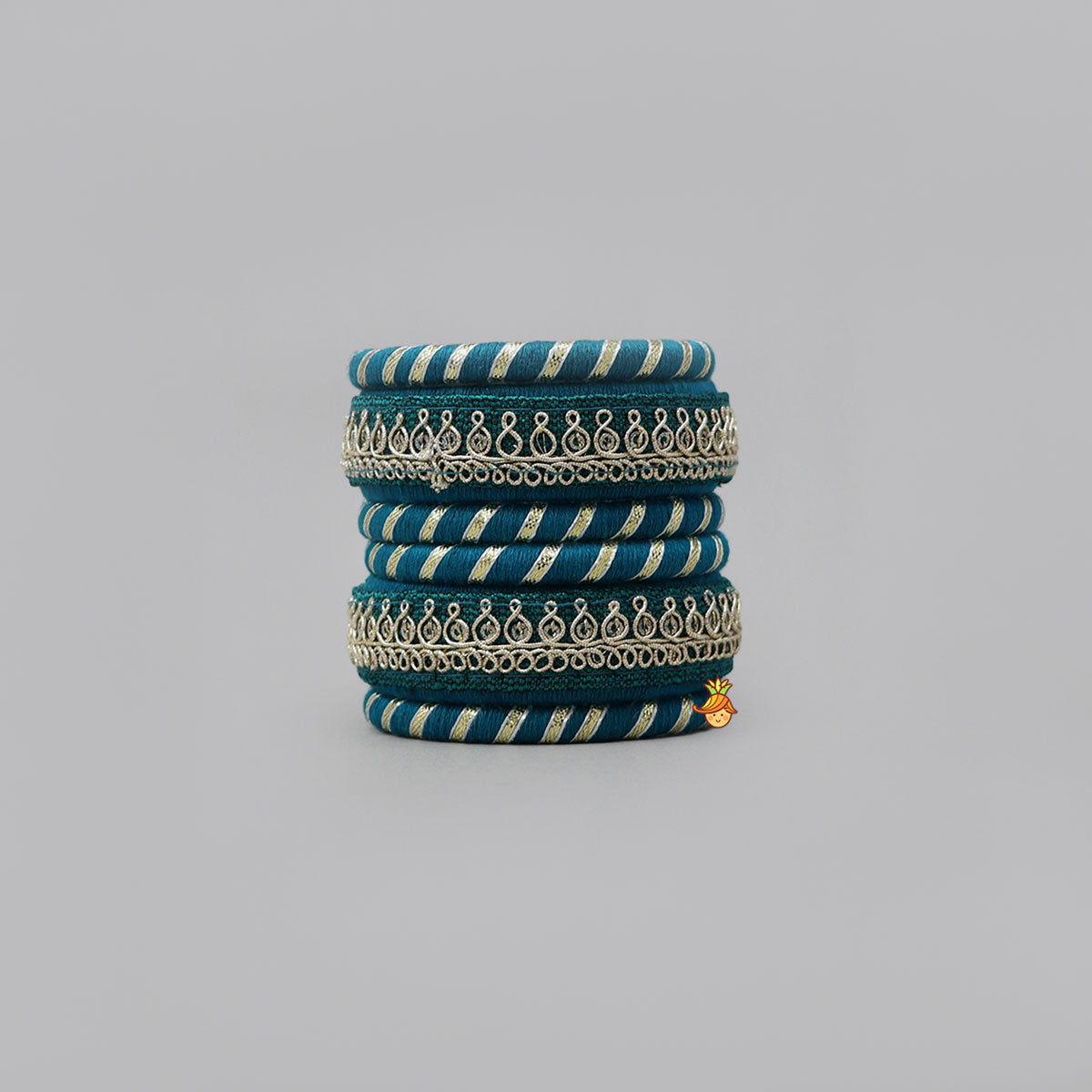 Charming Gota Lace Detailed Thread Bangles