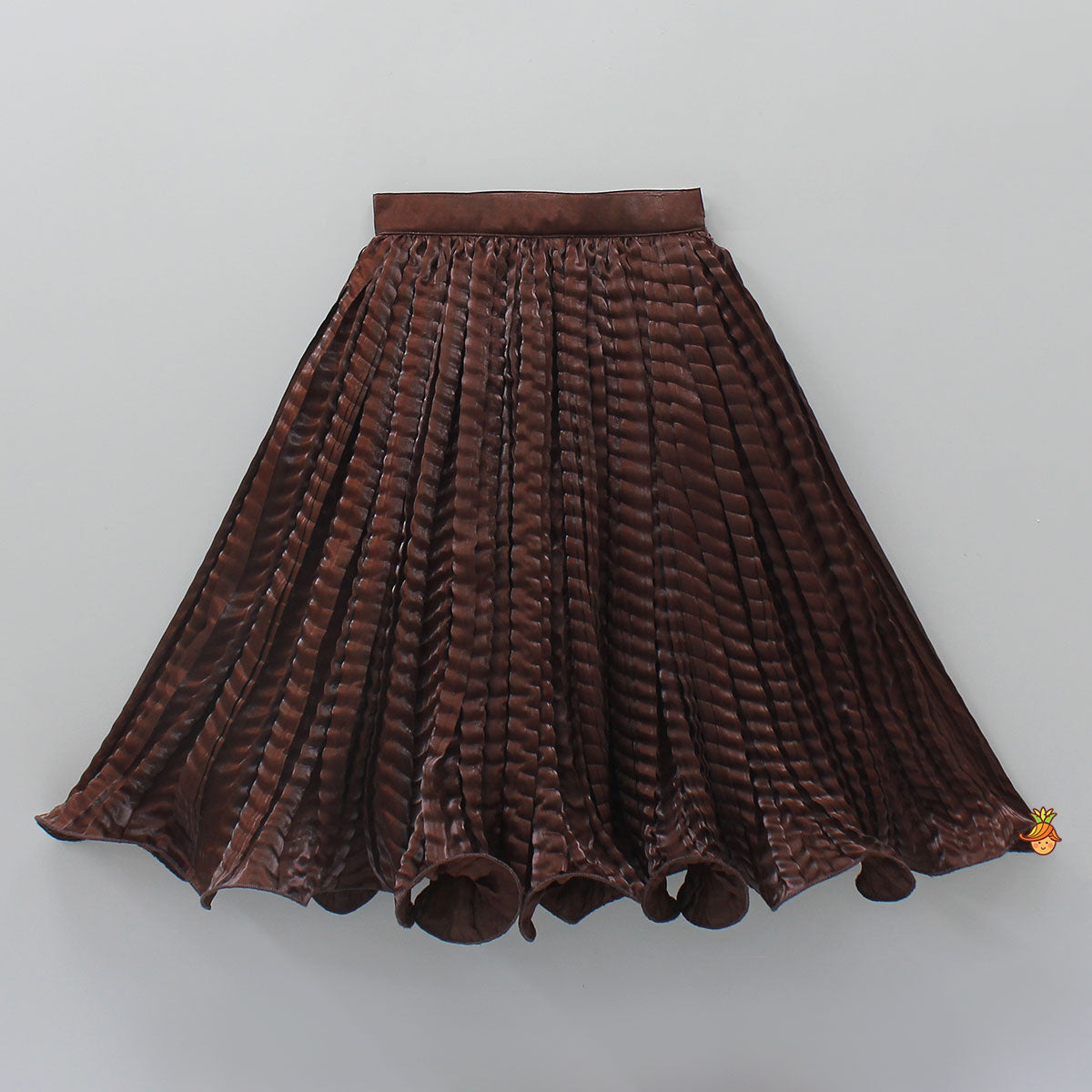 Pre Order: Gorgeous Criss-Cross Back Knot Top And Crushed Lehenga