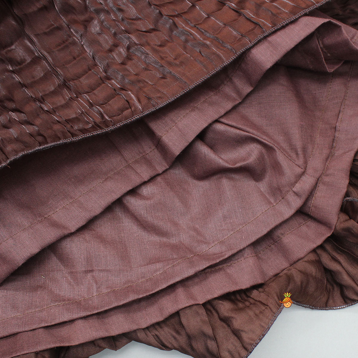 Pre Order: Gorgeous Criss-Cross Back Knot Top And Crushed Lehenga