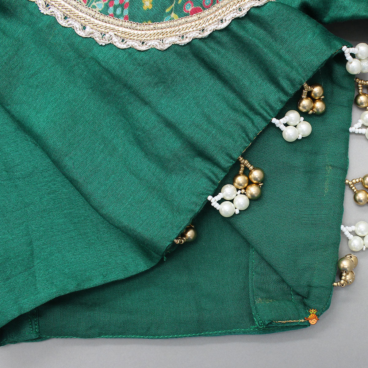 Pre Order: Stunning Printed Yoke Top And Lehenga