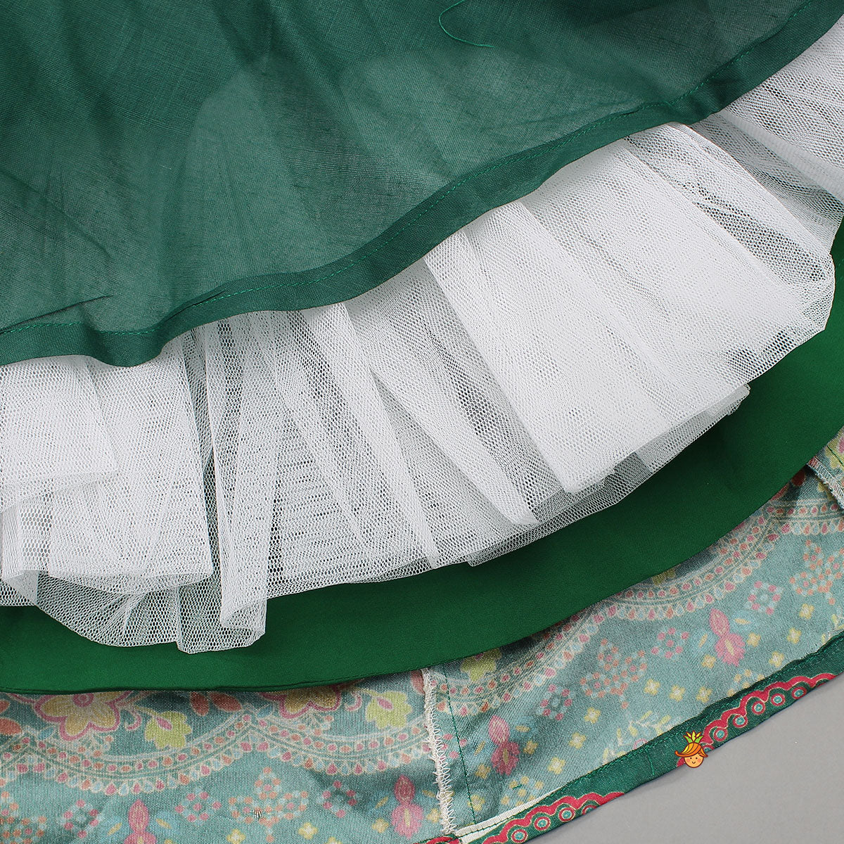 Pre Order: Stunning Printed Yoke Top And Lehenga