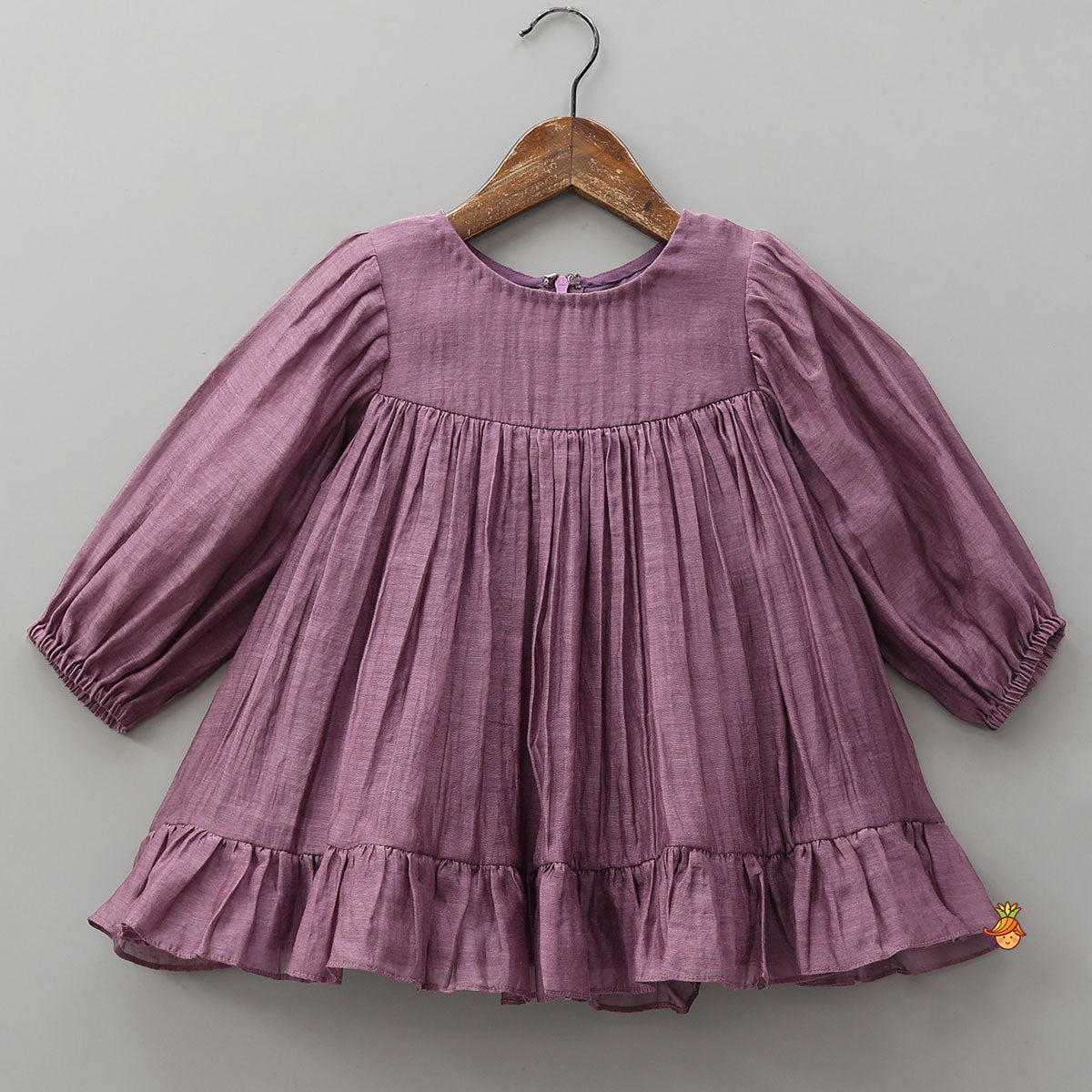 Pre Order: Elegant Ruffled Kurti With Pleated Dhoti