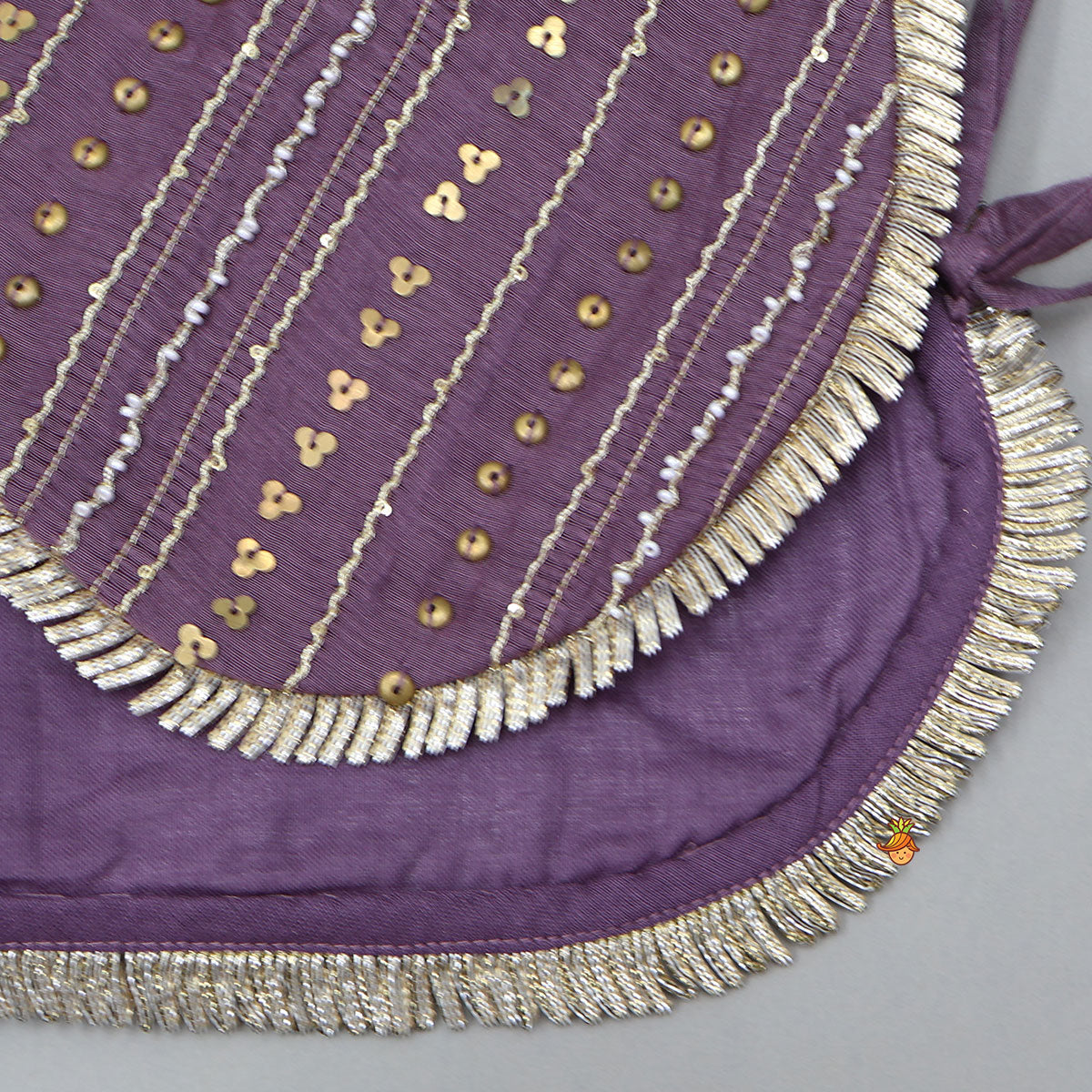 Pre Order: Elegant Ruffled Kurti With Pleated Dhoti