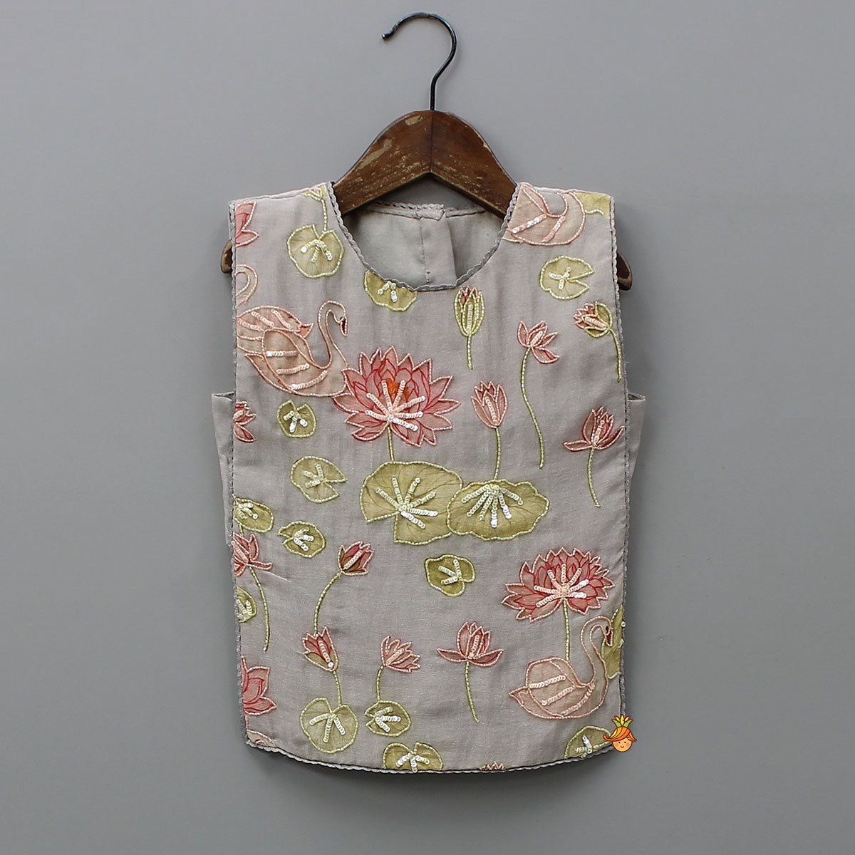 Pre Order: Swarn Motif Embroidered Asymmetric Stylish Top And Palazzo