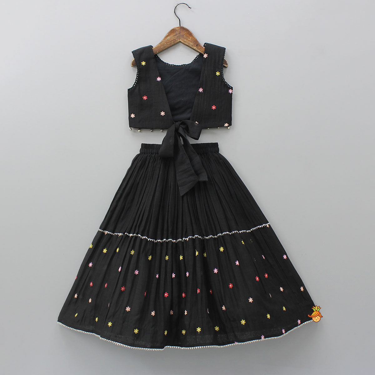 Pre Order: Back Tie-Knot Top And Lehenga