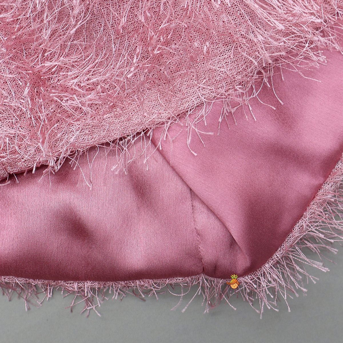 Pre Order: Adorable Fur-Detail Dress With Matching Cape