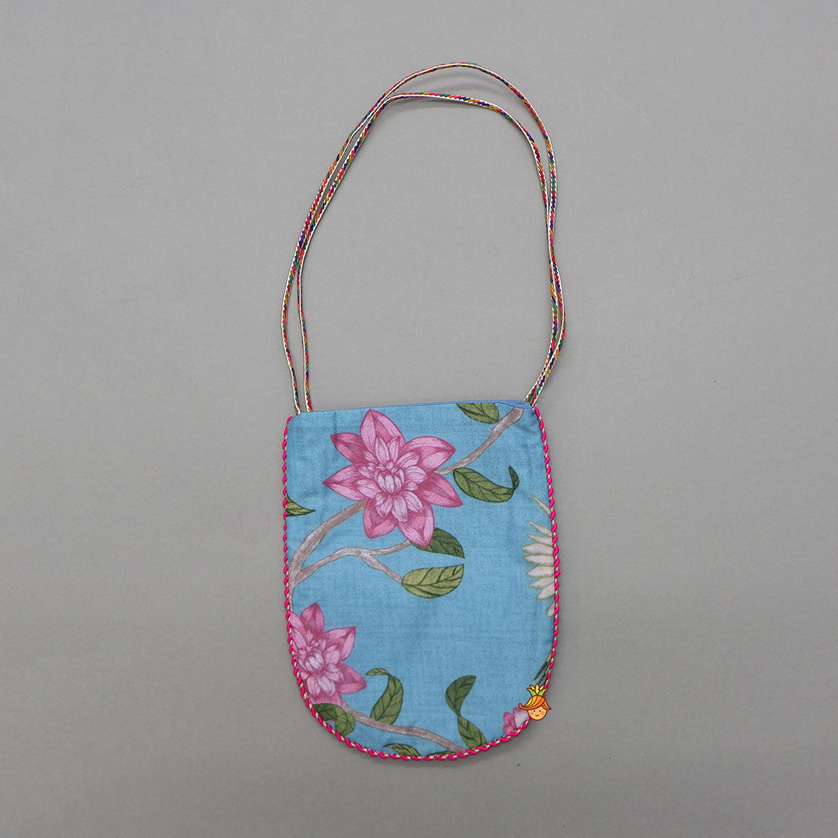 Pre Order: Stylish Curved-Hem Top And Palazzo With Matching Sling Bag