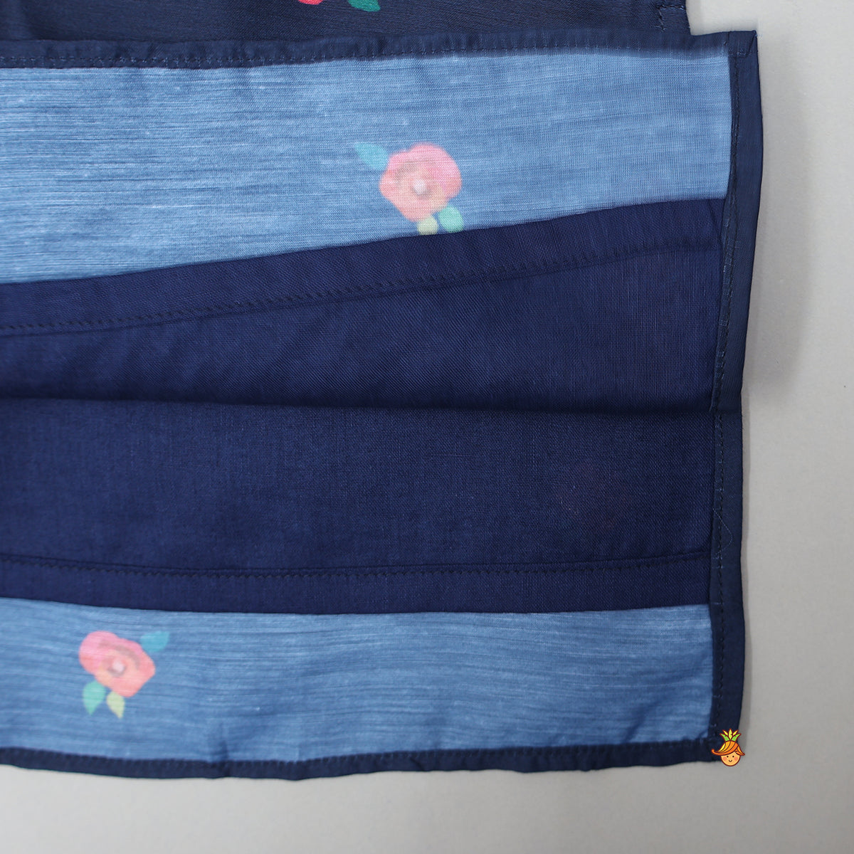 Pre Order: Tiny Floral Printed Kurta With Jacket And Pyjama