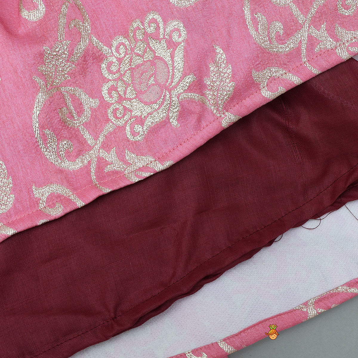 Pre Order: Velvet V-Neck Dual Tone Anarkali