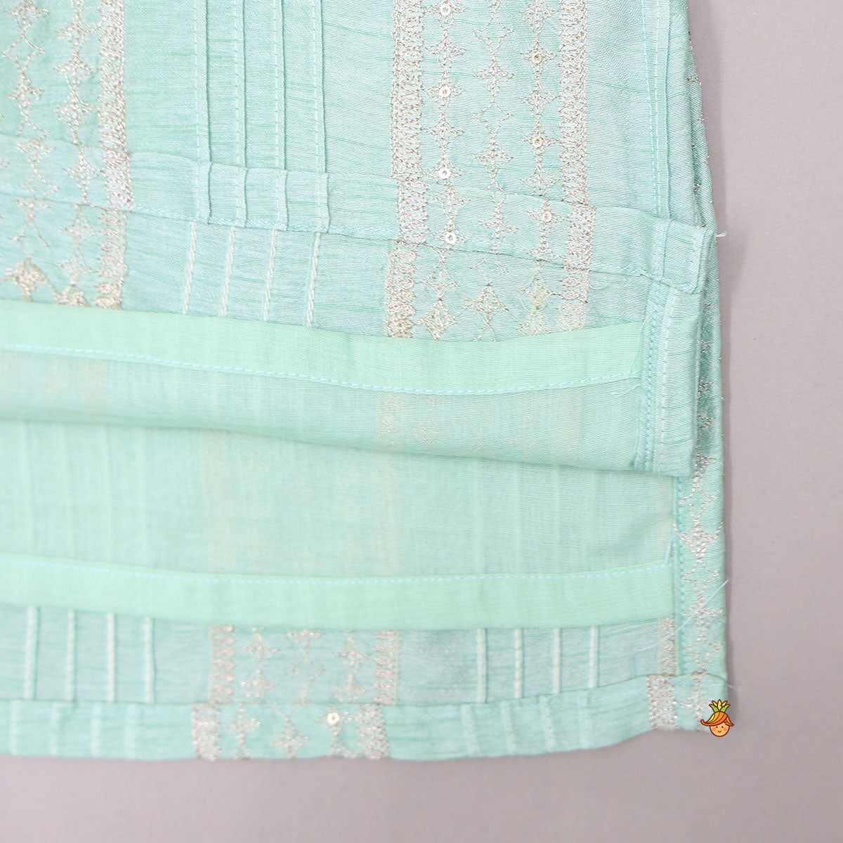 Pre Order: Pin-Tuck Embroidered Kurta With Pyjama