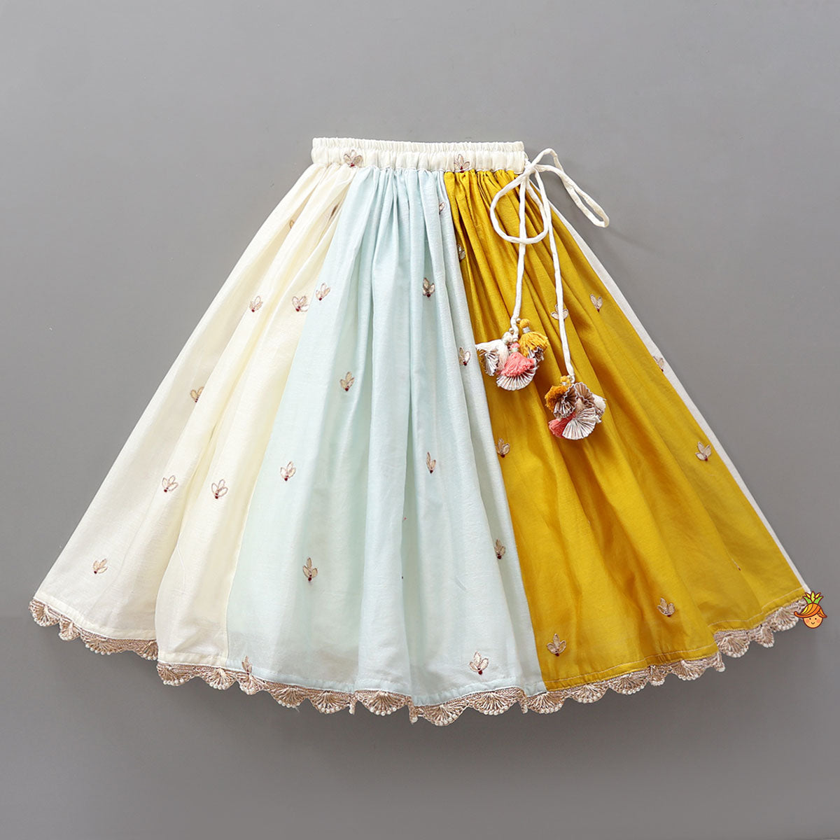 Pre Order: Angarkha Style Top And Lehenga