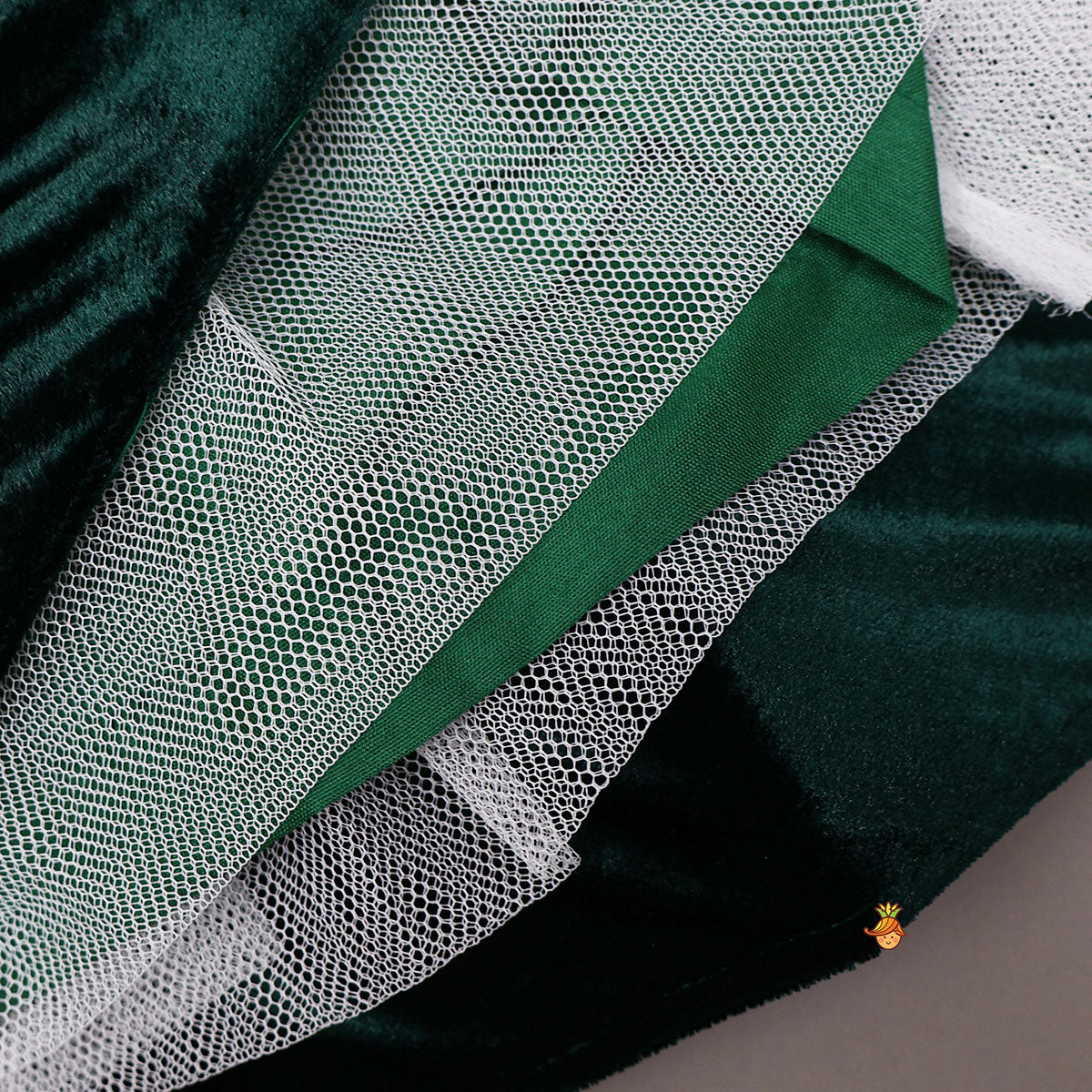 Pre Order: Flared Velvet Anarkali With Gorgeous Embroidered Crop Jacket