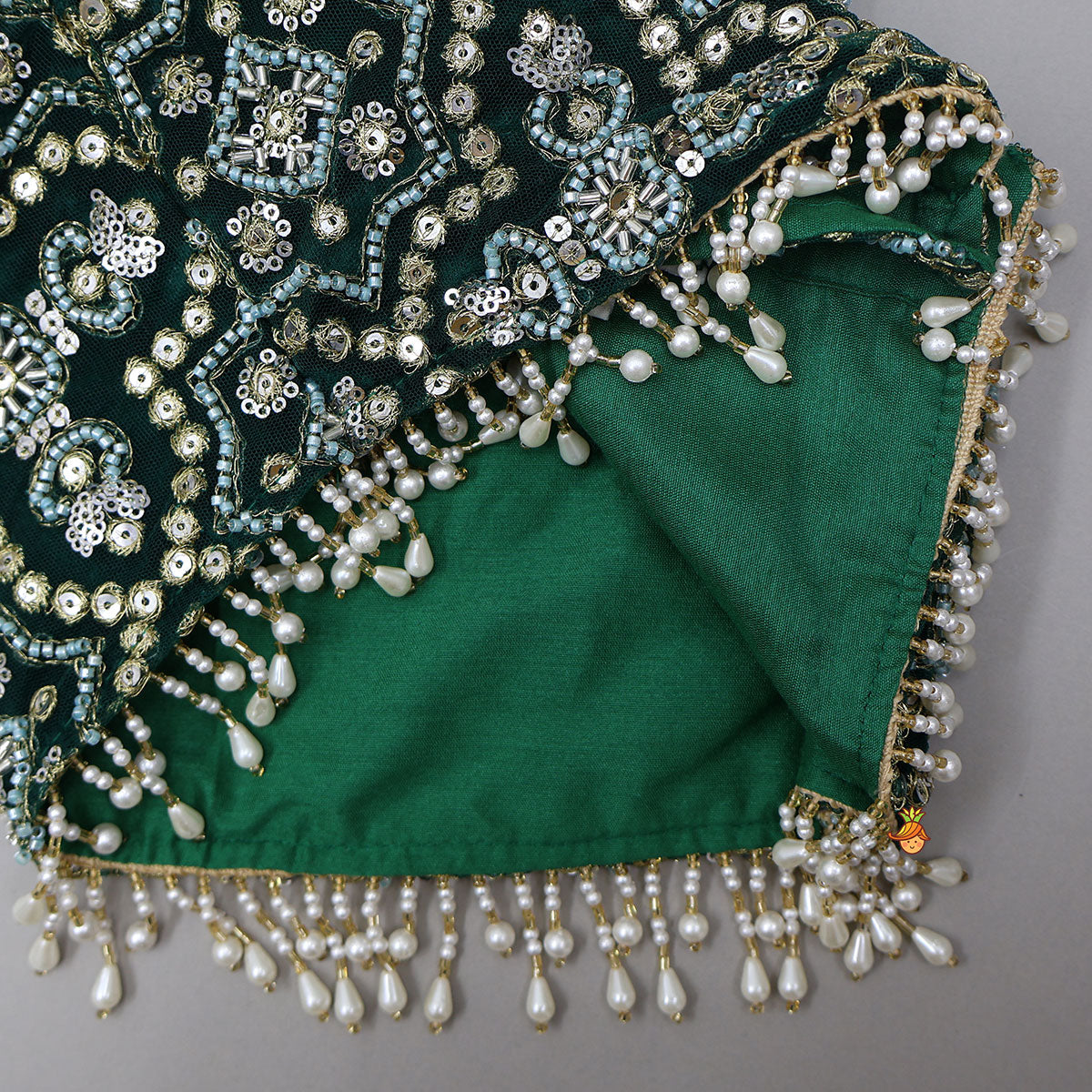 Pre Order: Flared Velvet Anarkali With Gorgeous Embroidered Crop Jacket