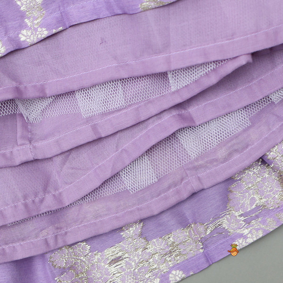 Pre Order: Front-Slit Top And Lehenga With Matching Dupatta