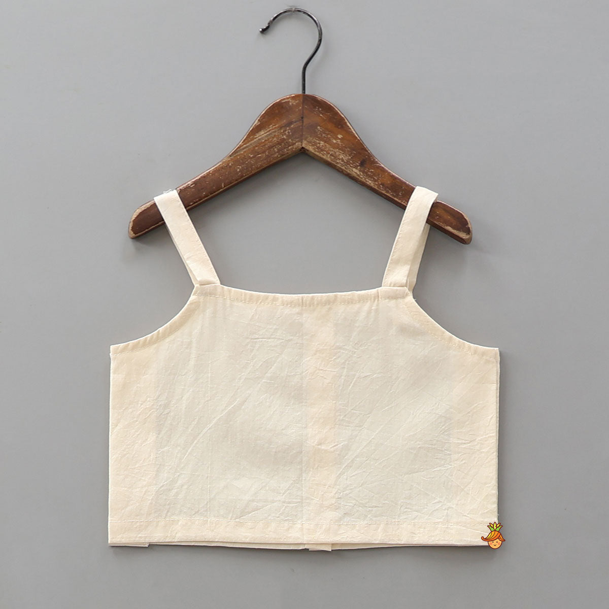 Pre Order: Strappy Adorable Top With Floral Printed Jacket And Sharara