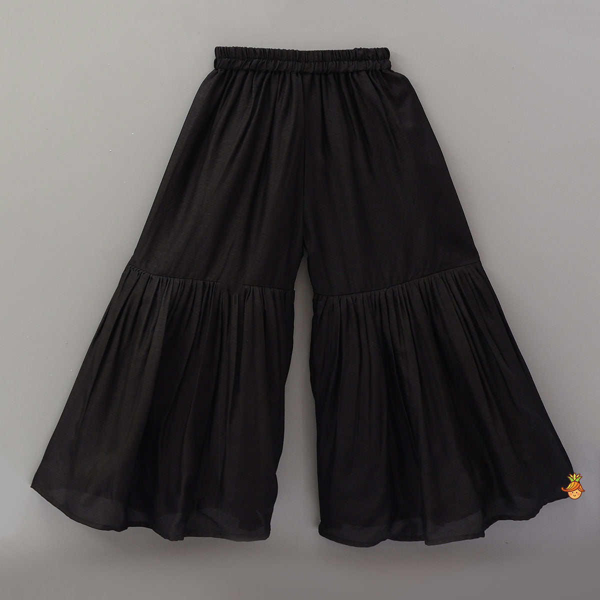 Pre Order: Floral Embroidered Kurti And Sharara With Matching Dupatta