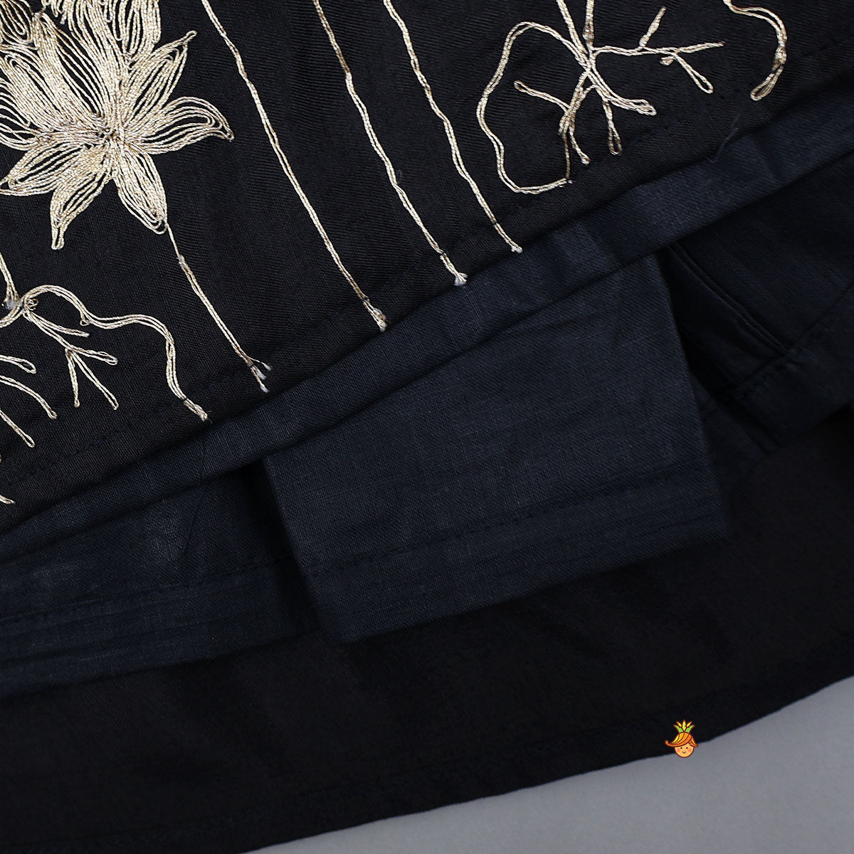 Pre Order: Floral Embroidered Kurti And Sharara With Matching Dupatta