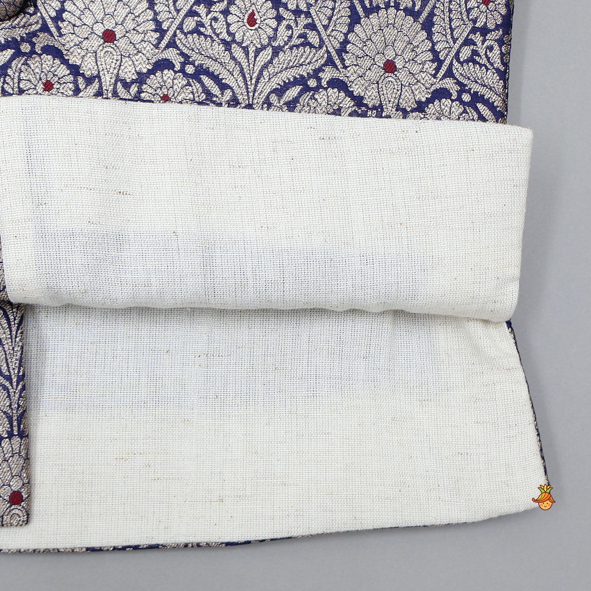 Pre Order: Ethnic Kurta With Brocade Jacket And Pyjama