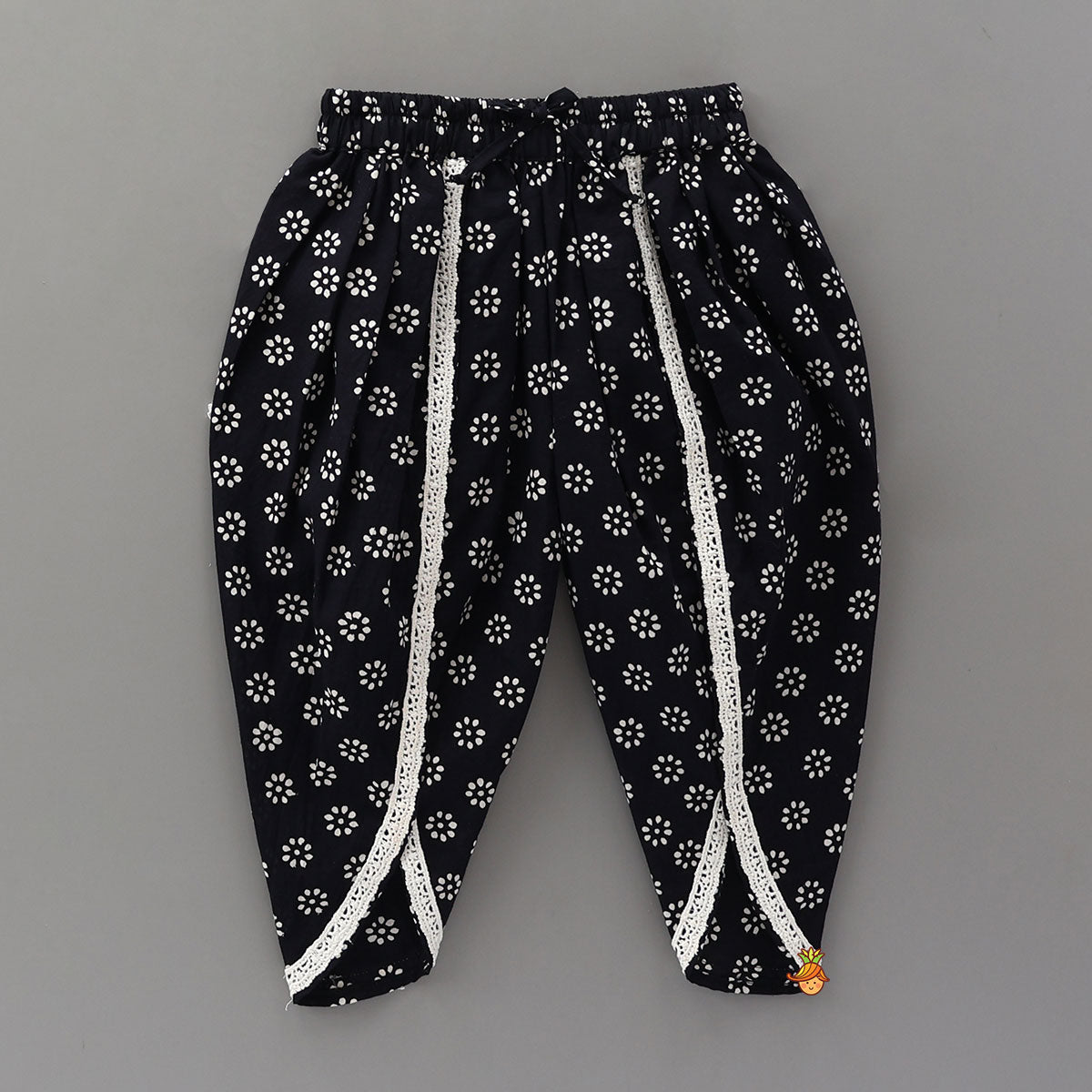 Pre Order: Hand Block Printed Angarkha Ethnic Kurti With Dhoti