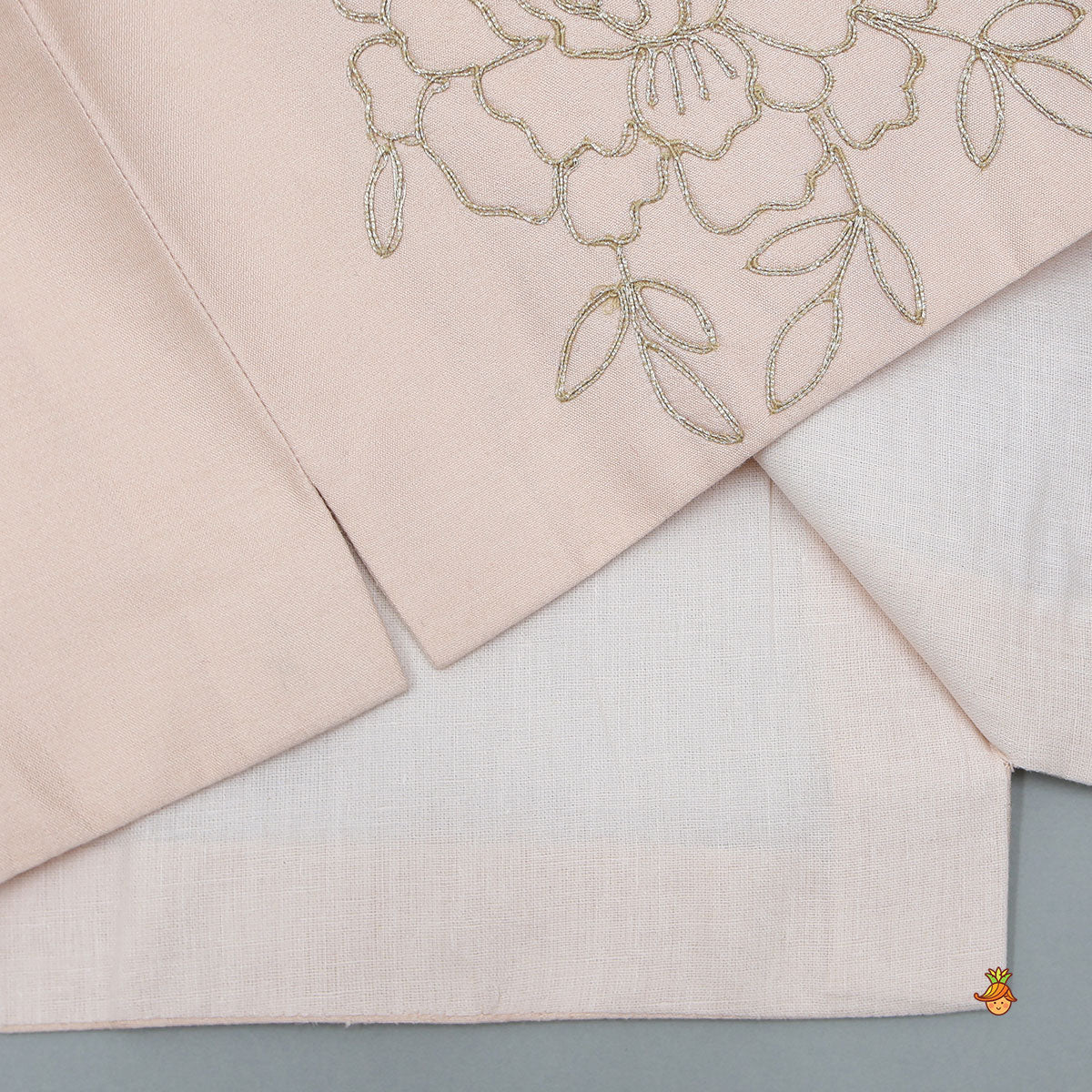 Pre Order: Kurta With Potli Button Detailed Jacket And Pyjama